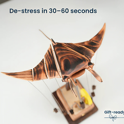 Handmade Wooden Manta Ray