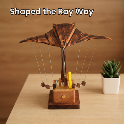 Handmade Wooden Manta Ray